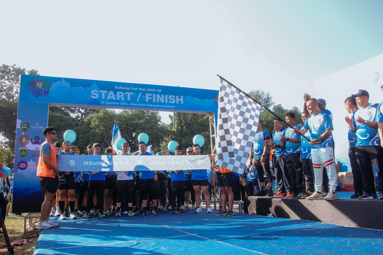 Membuka Dan Sekaligus Berpesan PJ Bupati Subang Dalam " FUN RUN SUBANG 2024 "