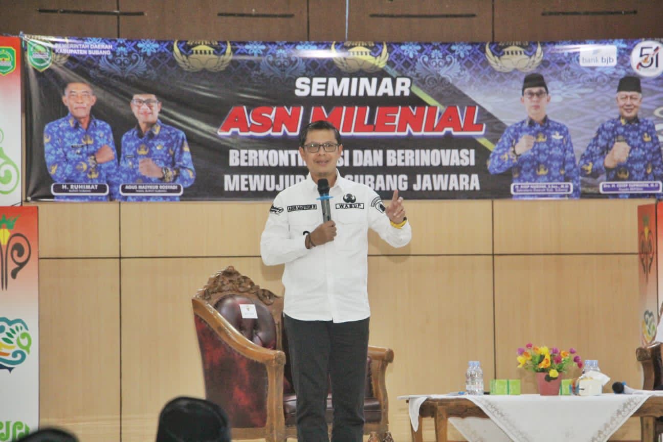 Menjadi Narasumber Seminar ASN Milenial Kang Akur: “Terus Berkontribusi dan Berinovasi