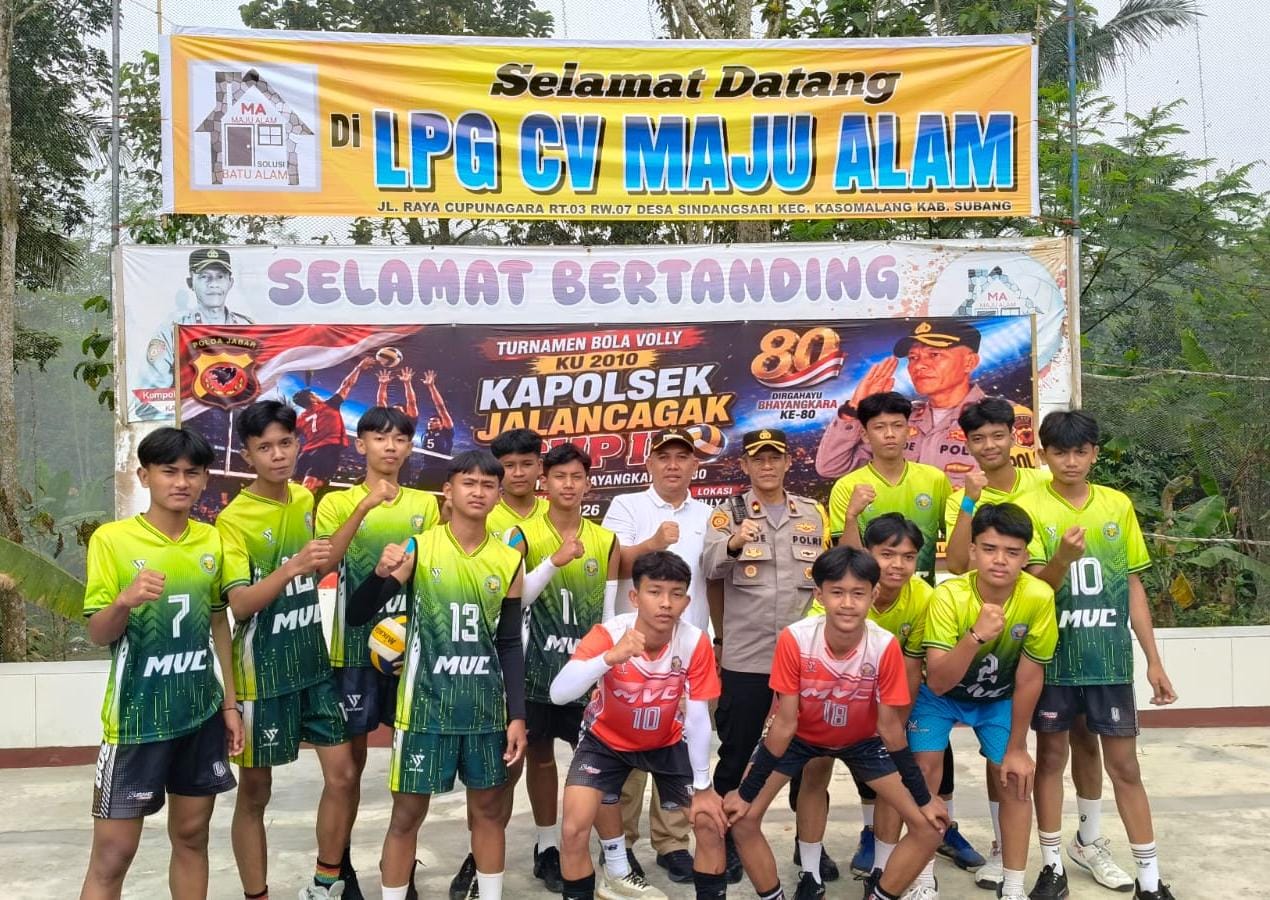 Meriahkan Hari Bhayangkara ke-80, Kapolsek Jalancagak Resmi Buka Turnamen Bola Voli KU 2010 Putra