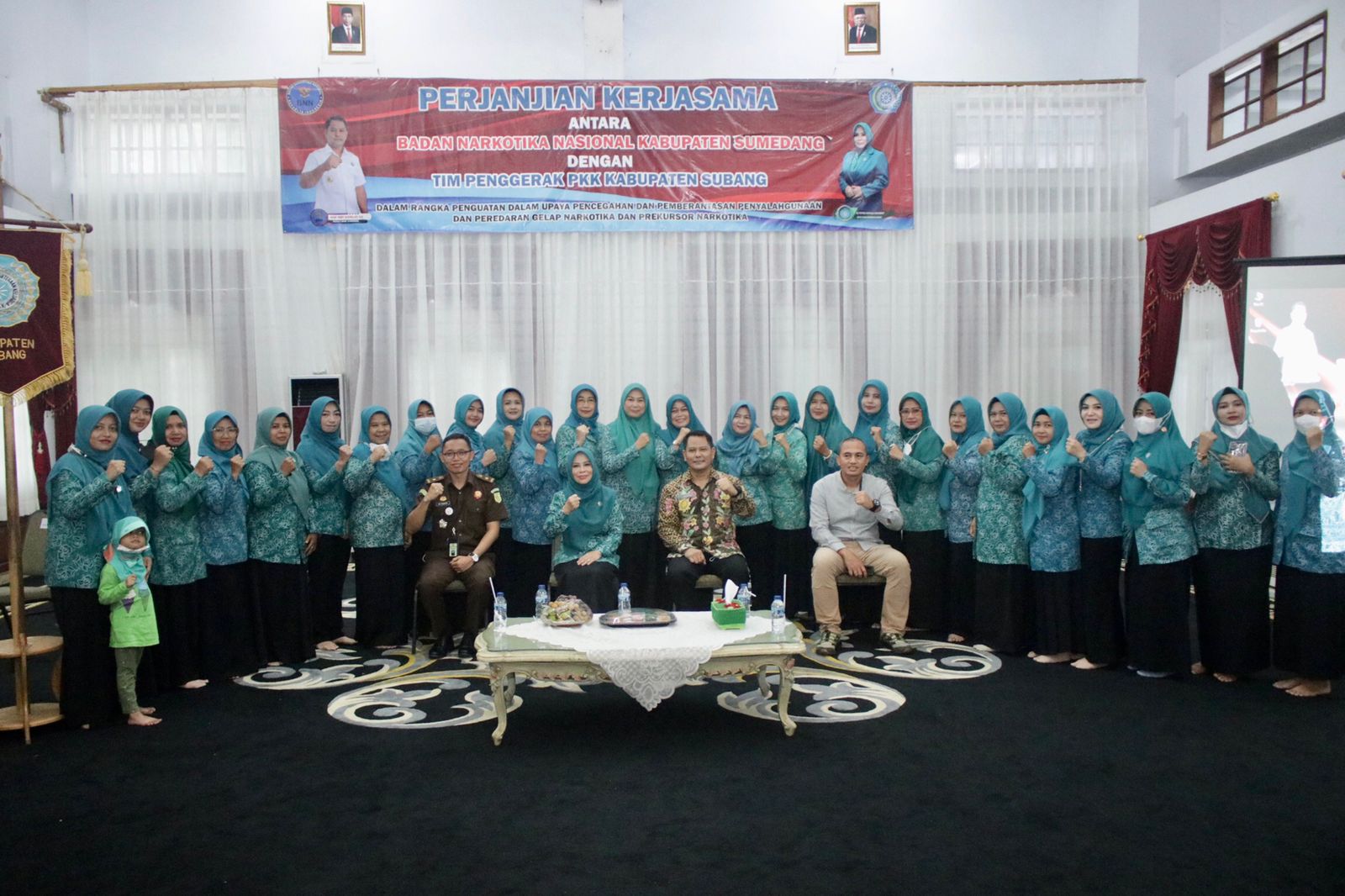 MOU TP PKK Kabupaten Subang dengan BNNK Kabupaten Sumedang