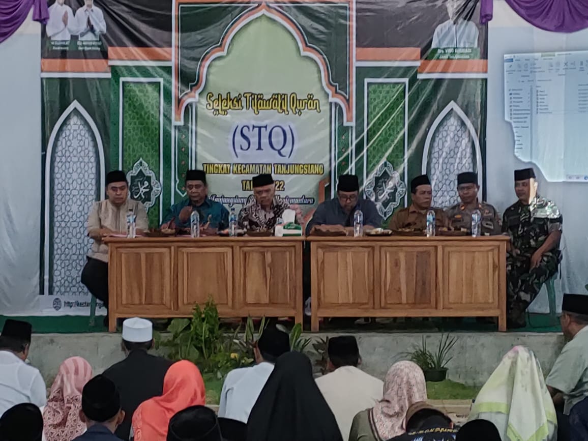 Muspika Tanjungsiang  Para Kades Dan Tokoh Agama Hadiri Pembukaan  (STQ) Tingkat Kecamatan Tanjungsiang Ke - 38 Tahun 2022