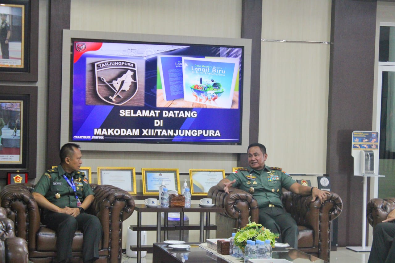 Pangdam XII/Tpr Terima Kunjungan Tim Pengawasan Post Audit Itjenad
