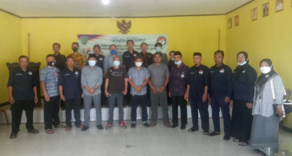 Panitia Pemilihan Kepala Desa Cikadu Gelar Rapat Pleno penetapan Balon Menjadi Calon