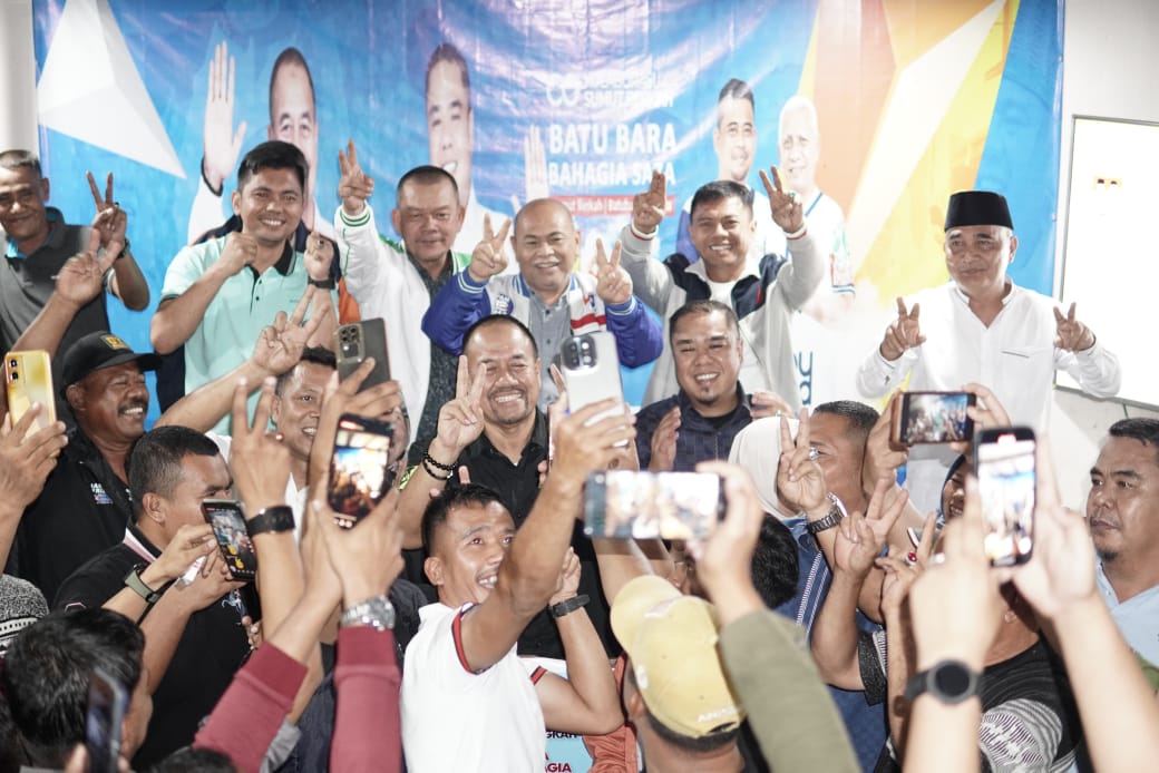 Pasangan Bahagia Saza Unggul Di Pilkada Batubara