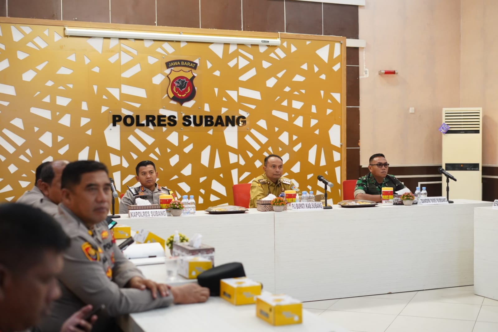 Pastikan Kesiapan Pemilu, Pj. Bupati Subang Ikuti Apel Pasukan tingkat Jawa Barat dan Laksanakan Patroli