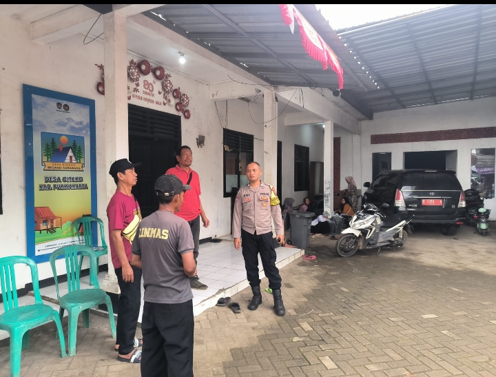 Patroli Dialogis, Polsek Plered Edukasi Warga Soal Bahaya Judi Online