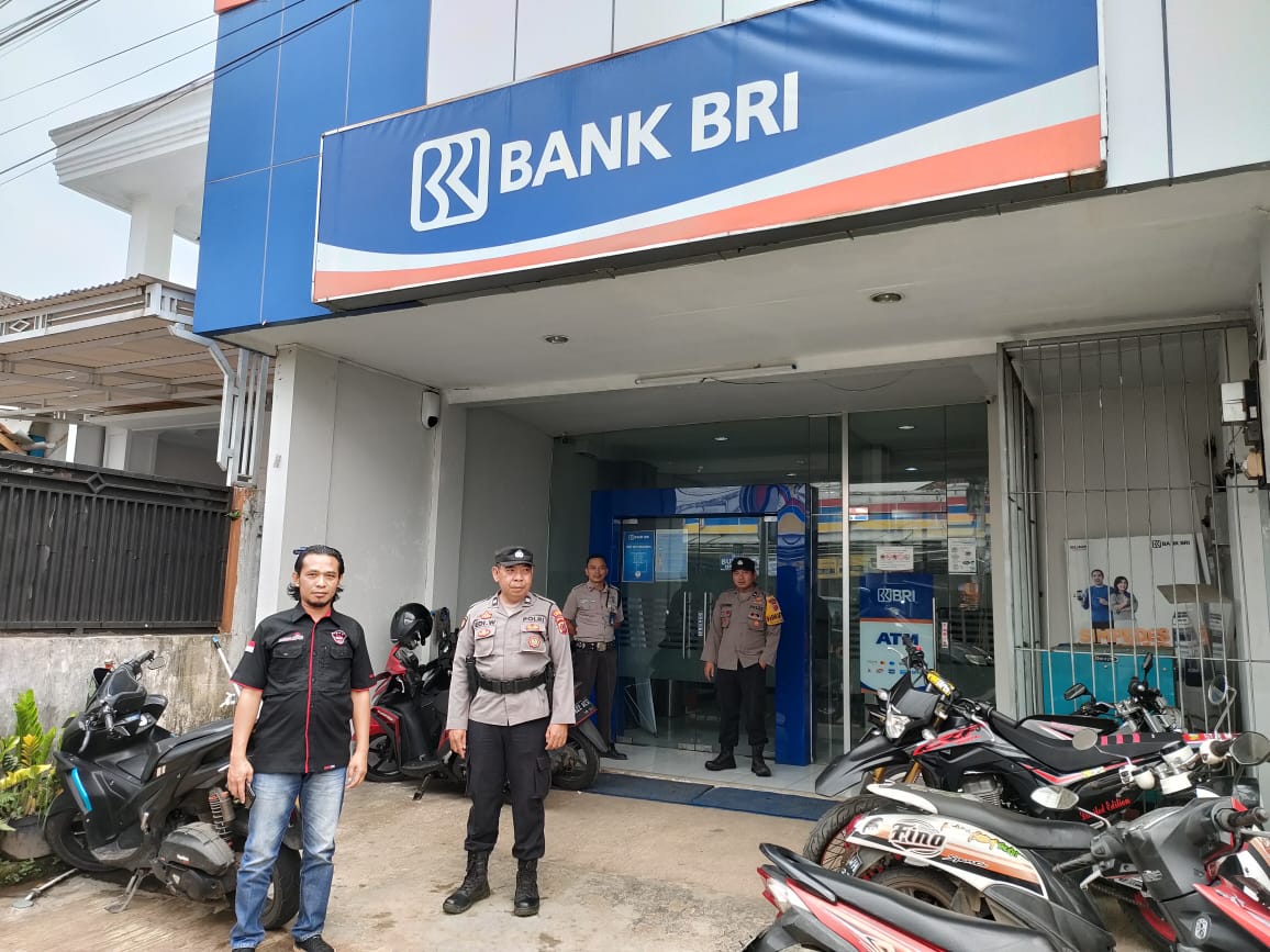 Patroli Polsek Tanjungsiang melaksanakan Pengecekan Perbankan di wilayah hukum Polsek Tanjungsiang