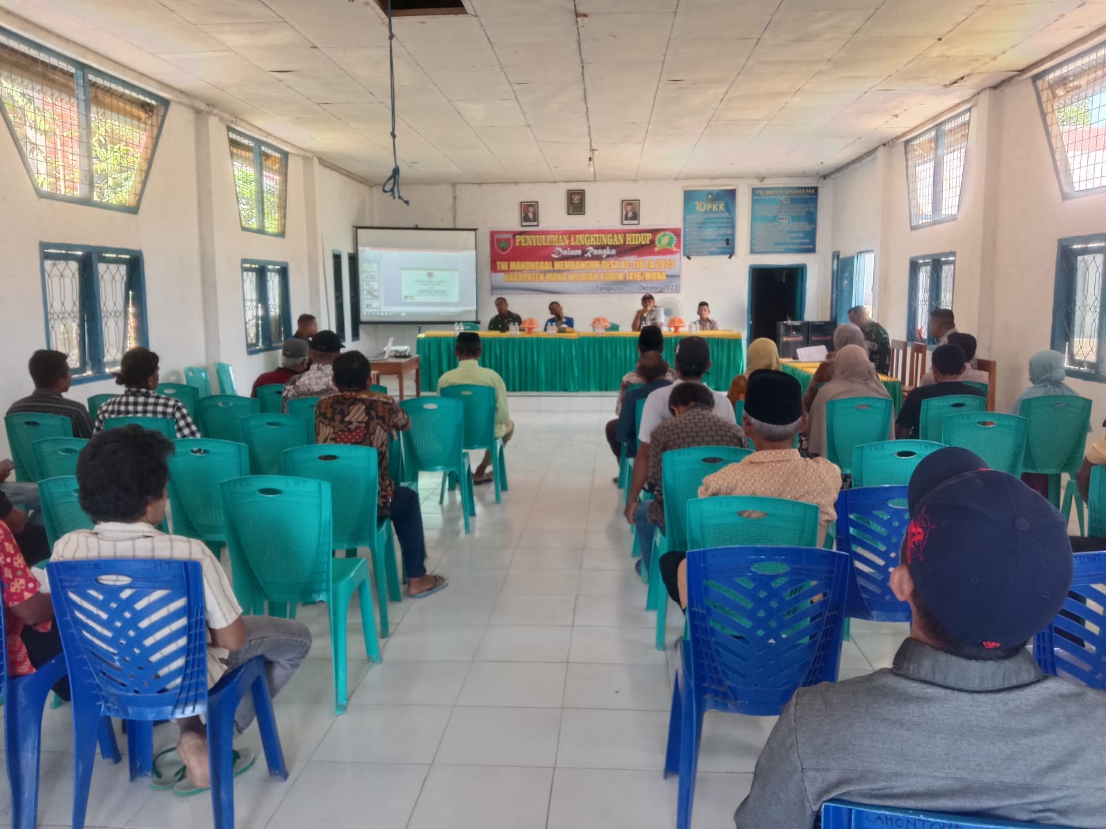 Peduli Lingkungan, Satgas TMMD 118 Kodim 1416/Muna Gandeng DLH Sosialisasi Lingkungan Hidup