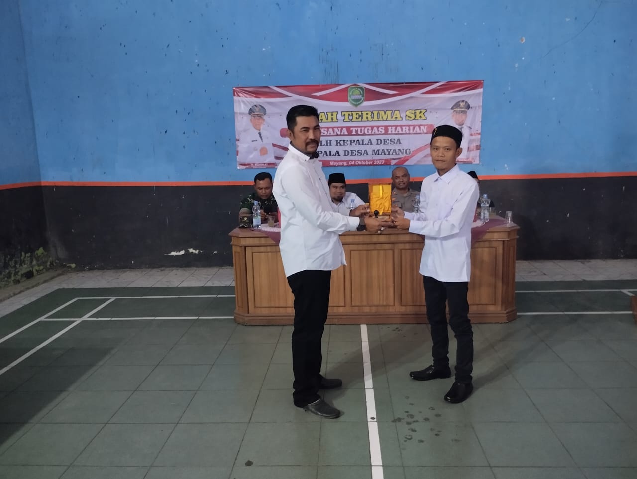 PELANTIKAN DAN SERAH TERIMA JABATAN PLH  KEPALA DESA MAYANG
