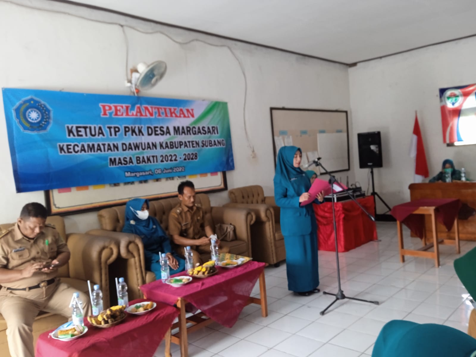 Pelantikan pengurus TP.PKK Desa Margasari  Masa Bakti 2022 - 2028