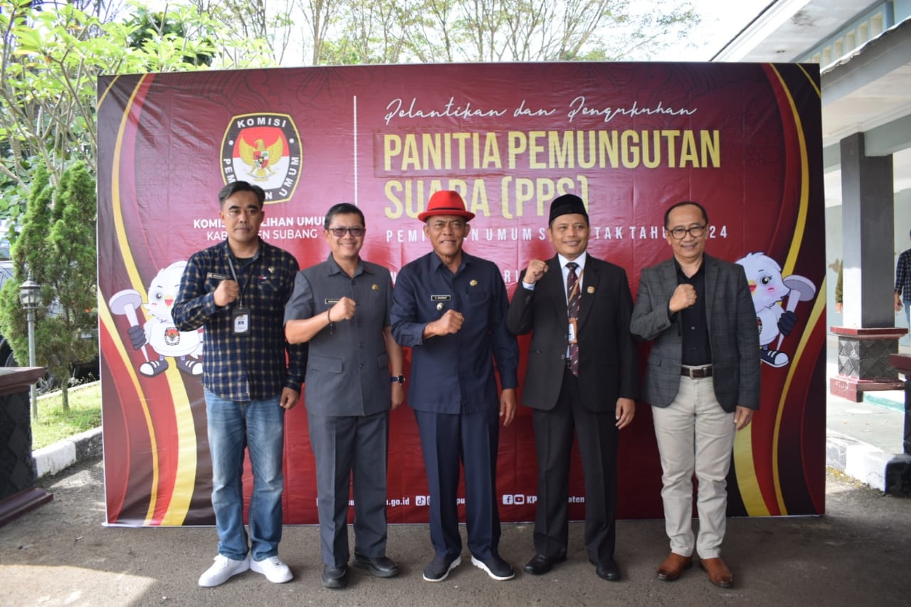 Pelantikan PPS, Kang Jimat : Saya Inginkan Pemilu berjalan Baik, Jujur dan Benar