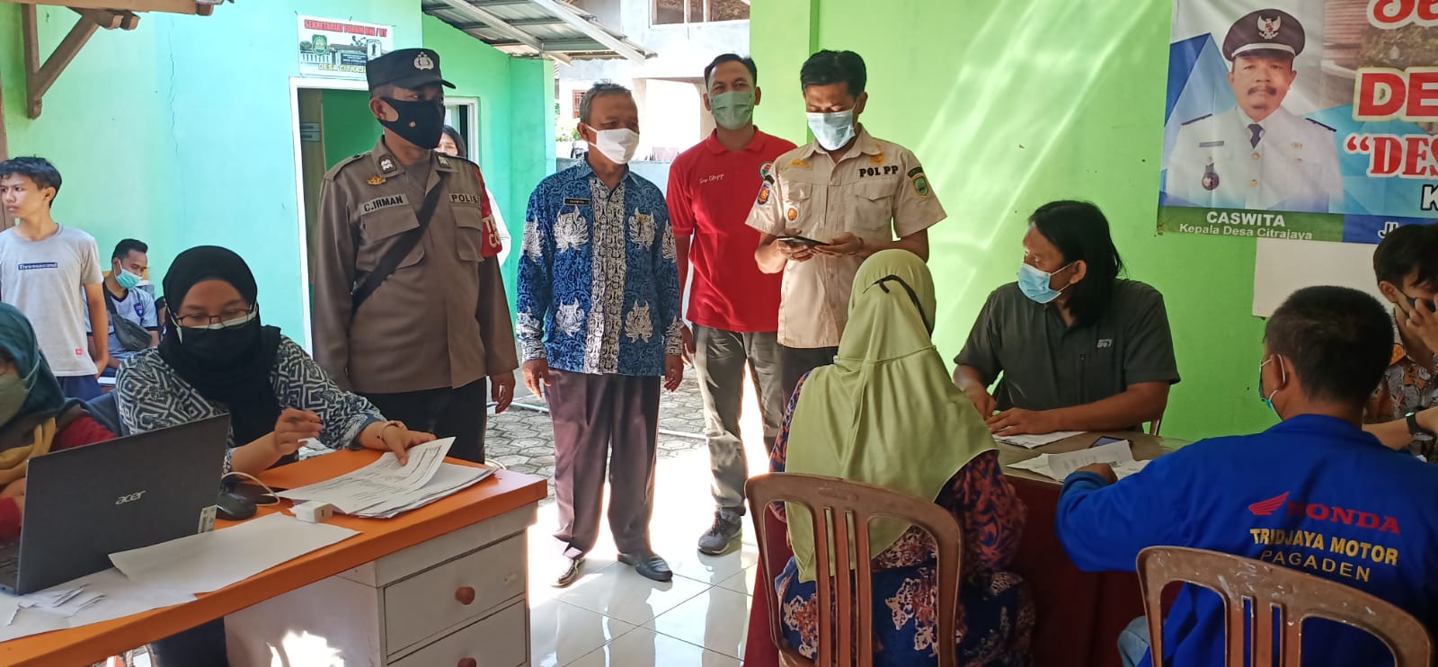 Pembagian BPNT Dan Migor  Di Pemdes Citrajaya
