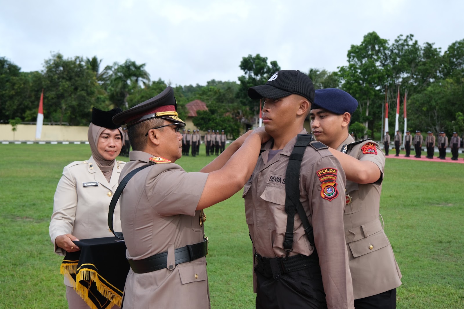 Pembukaan Pendidikan Pembentukan Bintara Polri Gelombang I Tahun 2024 di SPN Polda Sultra