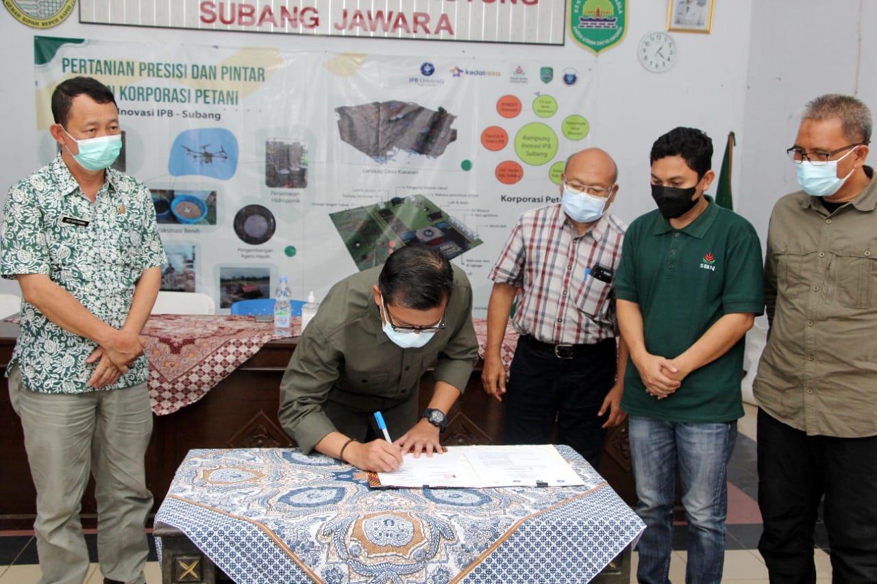 Pemda Subang Kerjasama dengan IPB Bogor, Bangun Kampung Inovasi IPB Subang di Desa Kiarasari