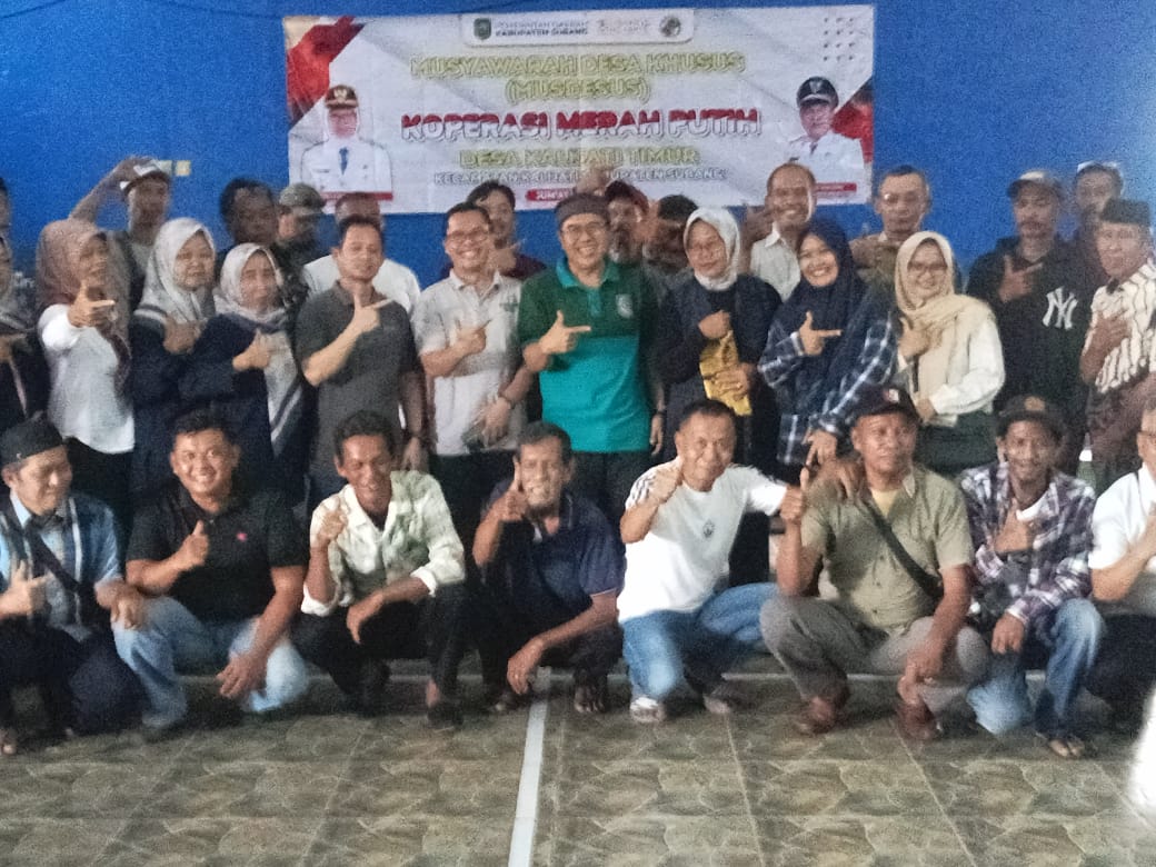 Pemdes Kalijati Timur Kukuhkan Pengurus Koperasi Merah Putih,Ini Susunan Pengurusnya
