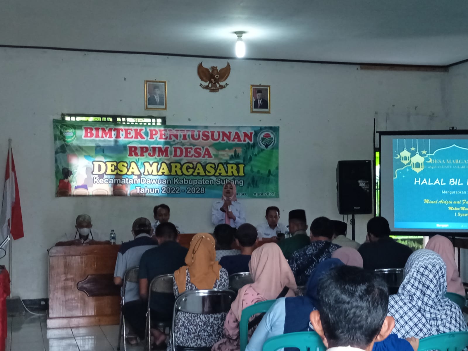 Pemdes Margasari Kecamatan Dawuan laksanakan minggon dan halal bihalal