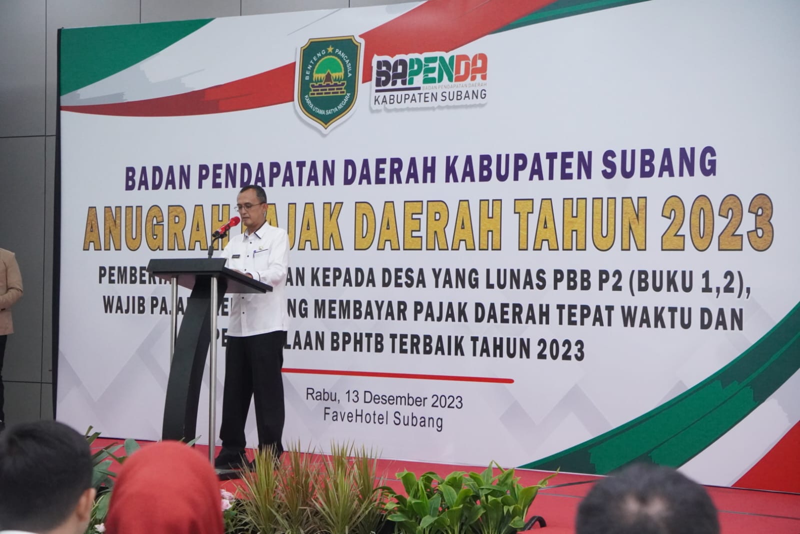Pemkab.Subang Adakan Anugerah Pajak Daerah 2023 Dihadiri Sekda