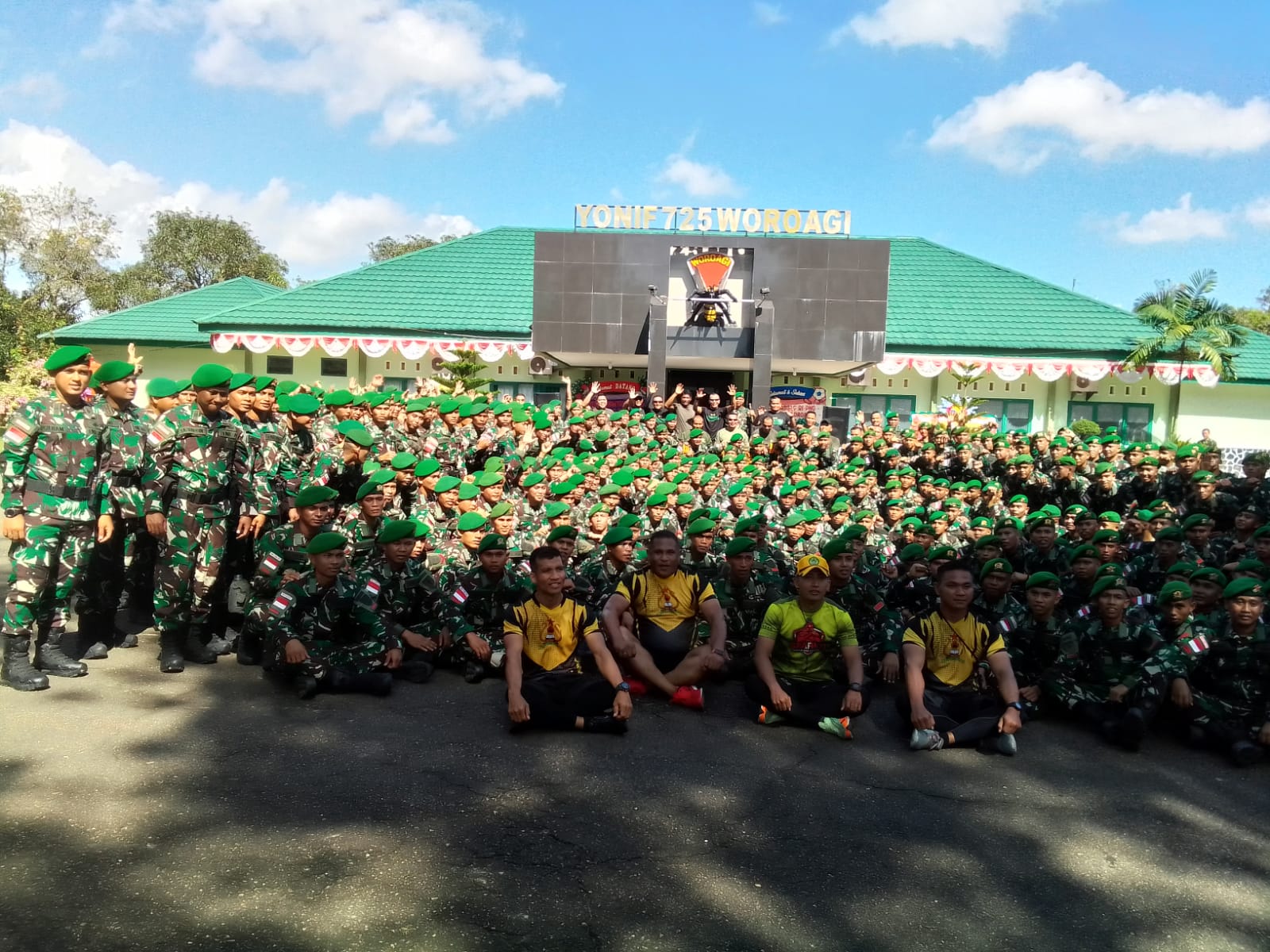 Penerimaan Satgas Pamtas Yonif 725/Waroagi, Pangdam XIV/Hsn Apresiasi Atas Keberhasilan dan Segera Adaptasi Tugas Pengamanan Pemilu