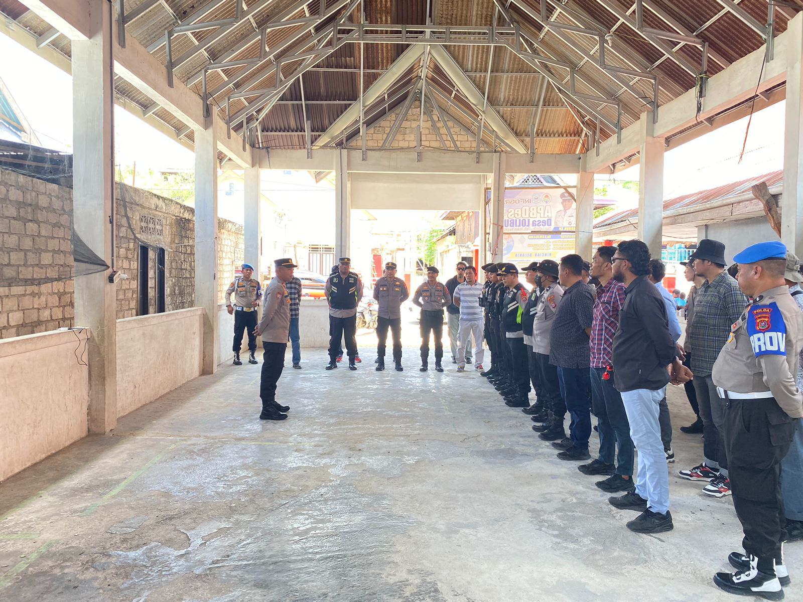 Pengamanan Kampanye Pasangan Calon Gubernur Sultra di Kecamatan Lakudo, Kabupaten Buton Tengah Berjalan Kondusif