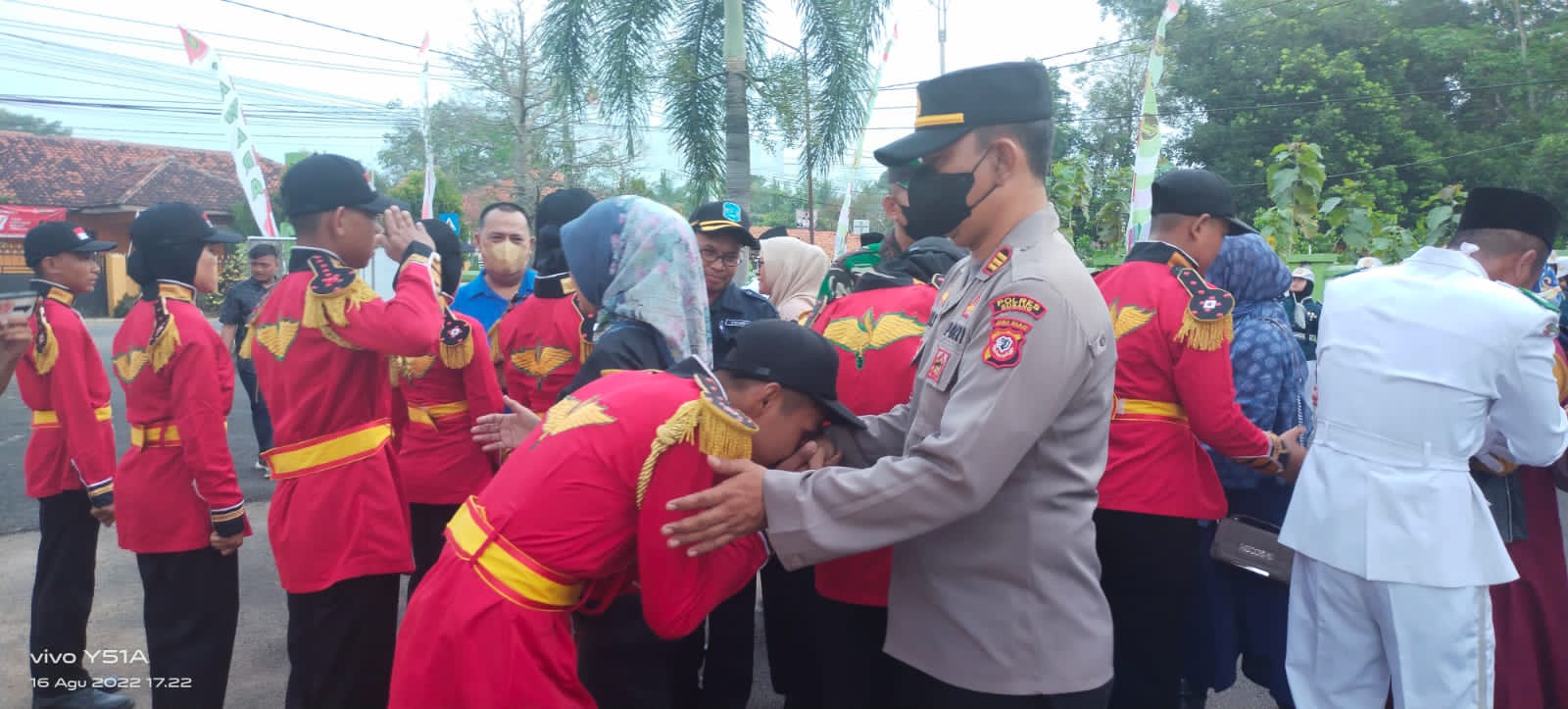 Pengukuhan Paskibraka Tingkat  Kecamatan Cibogo