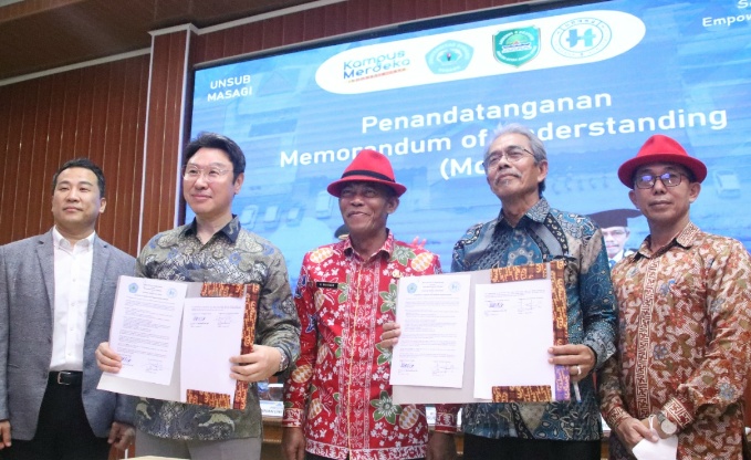 Peningkatan SDM, Kang Jimat berharap Terjalin kerjasama Unsub - Shinhan