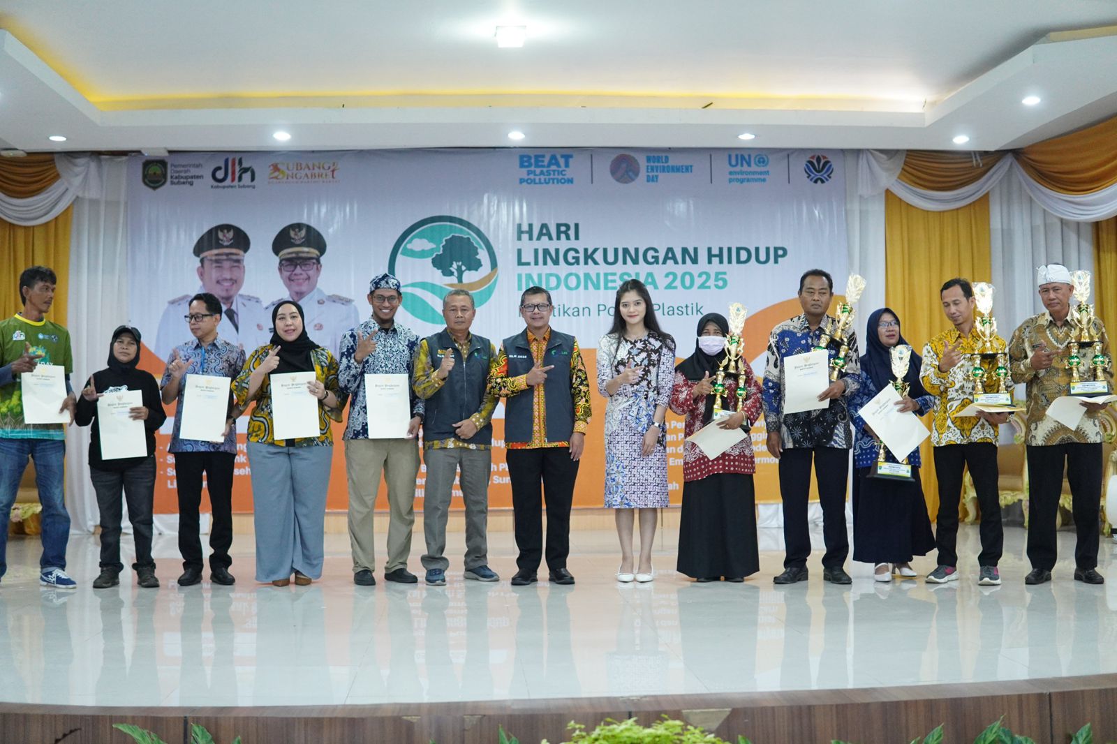 PERINGATI HARI LINGKUNGAN HIDUP SEDUNIA, WAKIL BUPATI SUBANG TEGASKAN AKSI NYATA LAWAN POLUSI PLASTIK