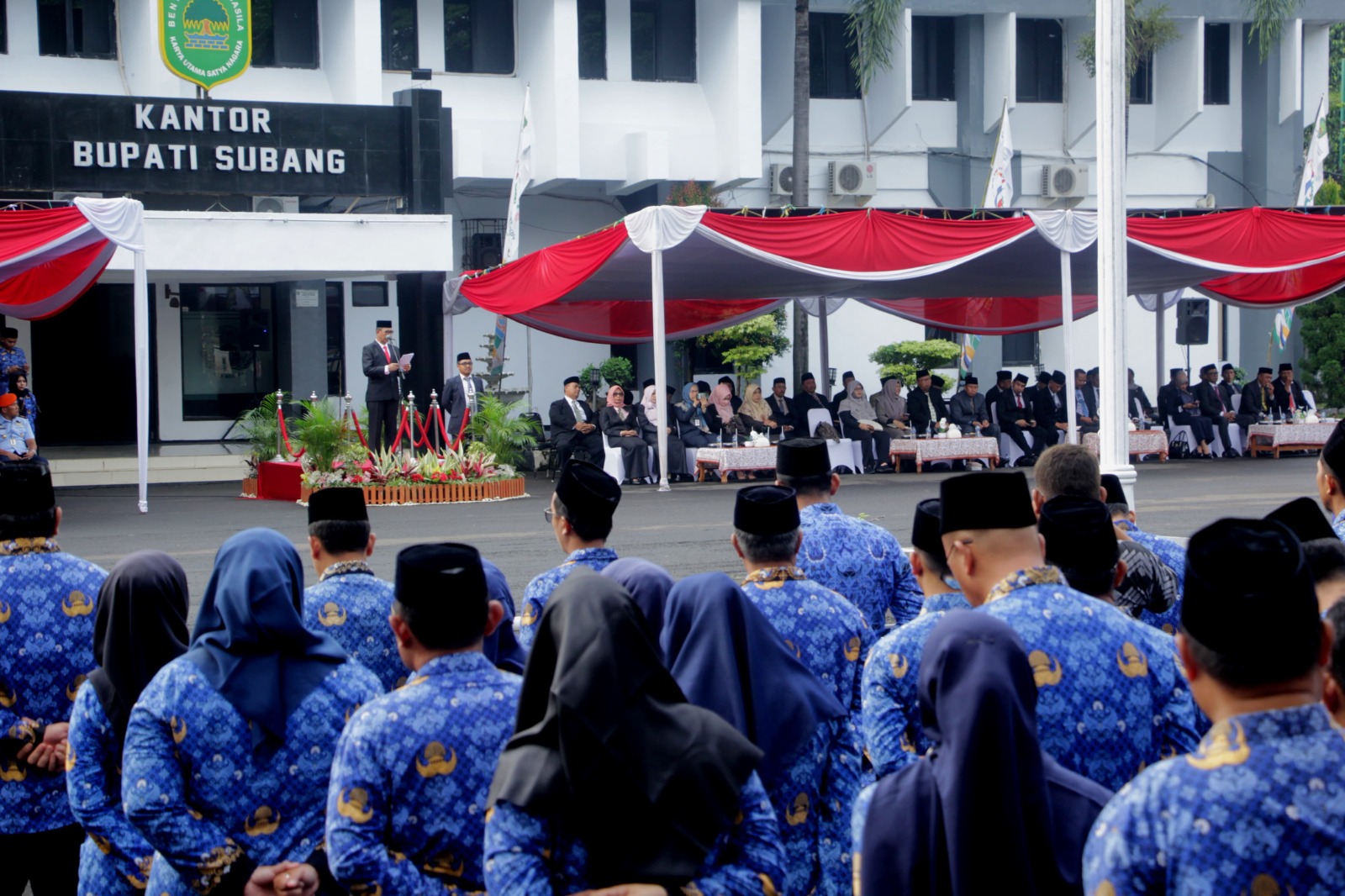 Peringati Hari Otonomi Daerah XXVII tahun 2024, Sekda Subang Bertindak Sebagai Pembina Upacara