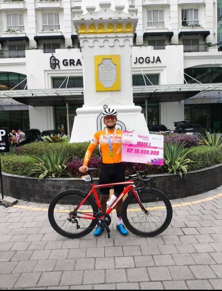 Peserta Perwakilan Polres Subang Briptu Jerin Raih Juara 1 Pada Ajang Balap Sepeda Tour Of Kemala 2025