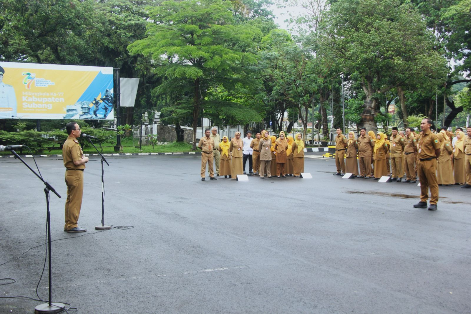 Pimpin Apel Pagi, Sekda Subang: Semangat R.A Kartini Harus Hidup dalam Setiap Pelayanan ASN
