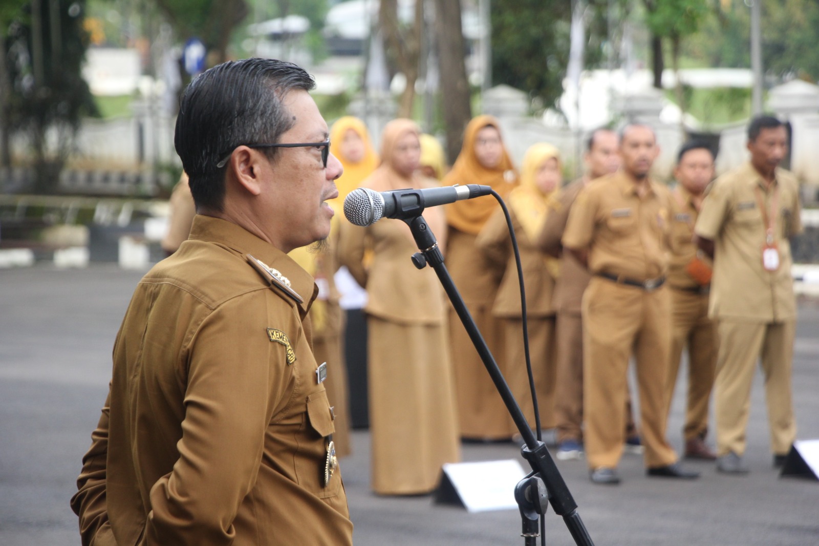 Pimpin Apel Senin, Wakil Bupati Subang Ingatkan ASN Jaga Kesehatan dan Siaga Potensi Bencana