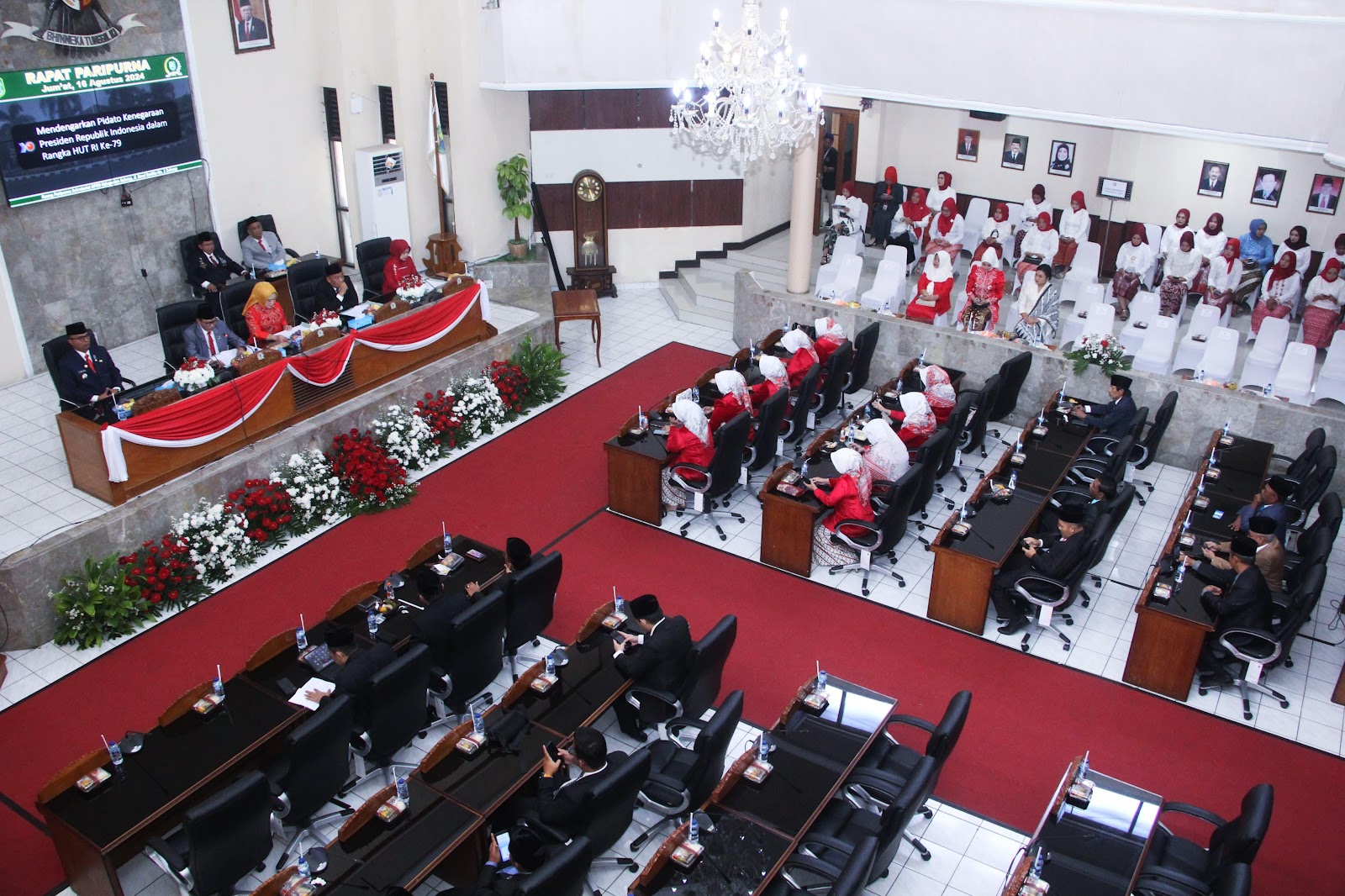 Pj. Bupati Saksikan Pidato Kenegaraan Presiden RI Dalam Acara Sidang Tahunan MPR RI dan DPR RI Tahun 2024