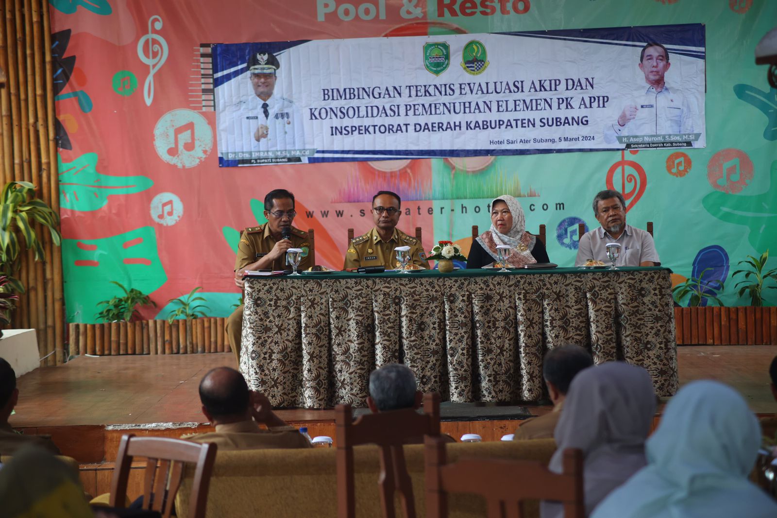 Pj. Bupati Subang Buka Bimtek Evaluasi AKIP dan Konsolidasi Pemenuhan Elemen PK APIP