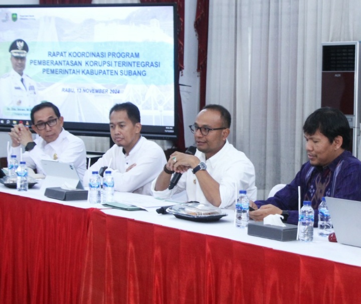 Pj. Bupati Subang Buka Rakor Program Pemberantasan Korupsi Terintegrasi Pemerintah Daerah Kabupaten Subang 2024