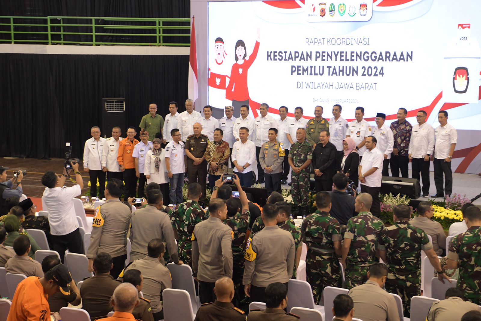 Pj Bupati Subang Hadiri Rakor Kesiapan Pemilu Tingkat Provinsi Jawa Barat