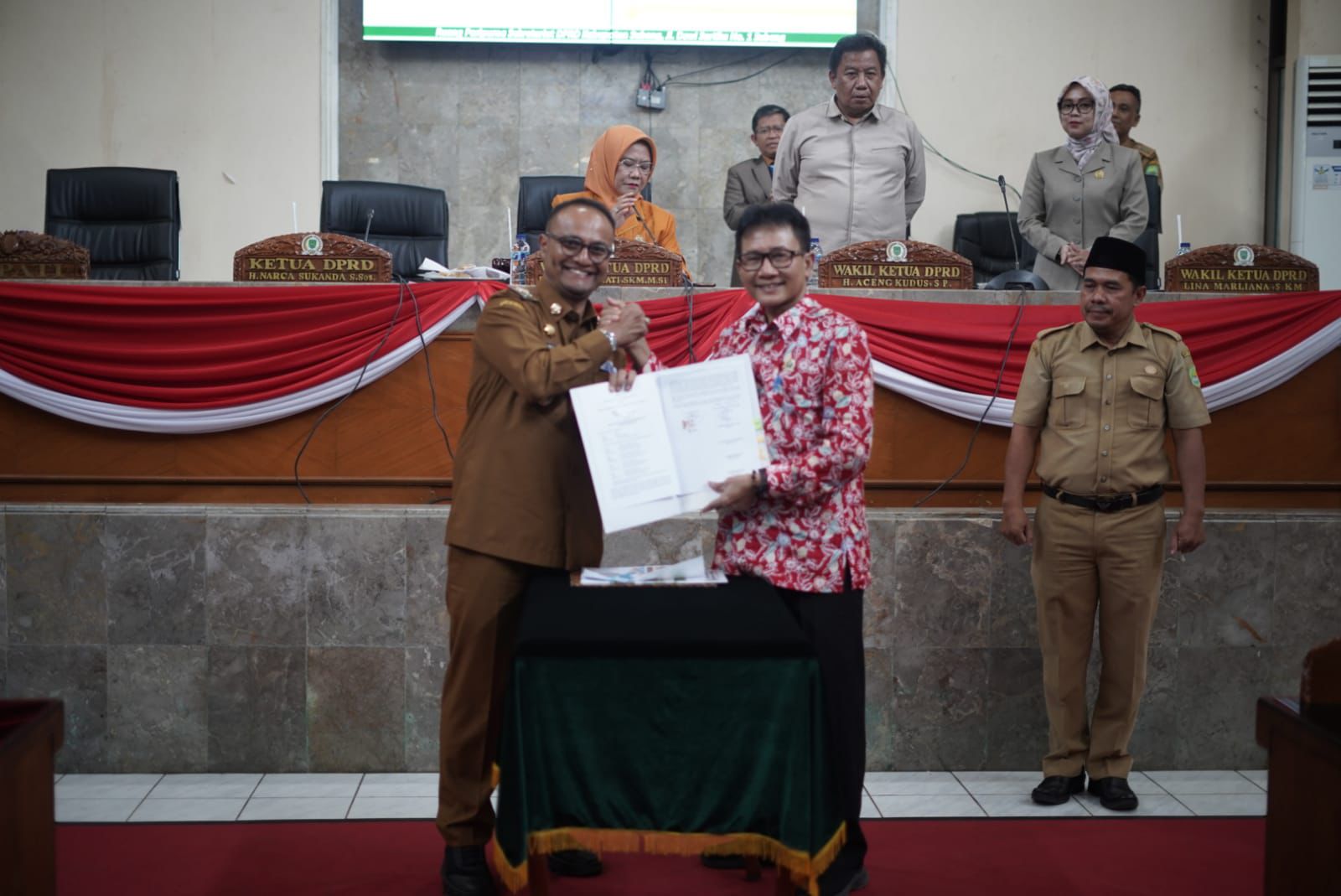Pj Bupati Subang Hadiri Rapat Paripurna DPRD Subang