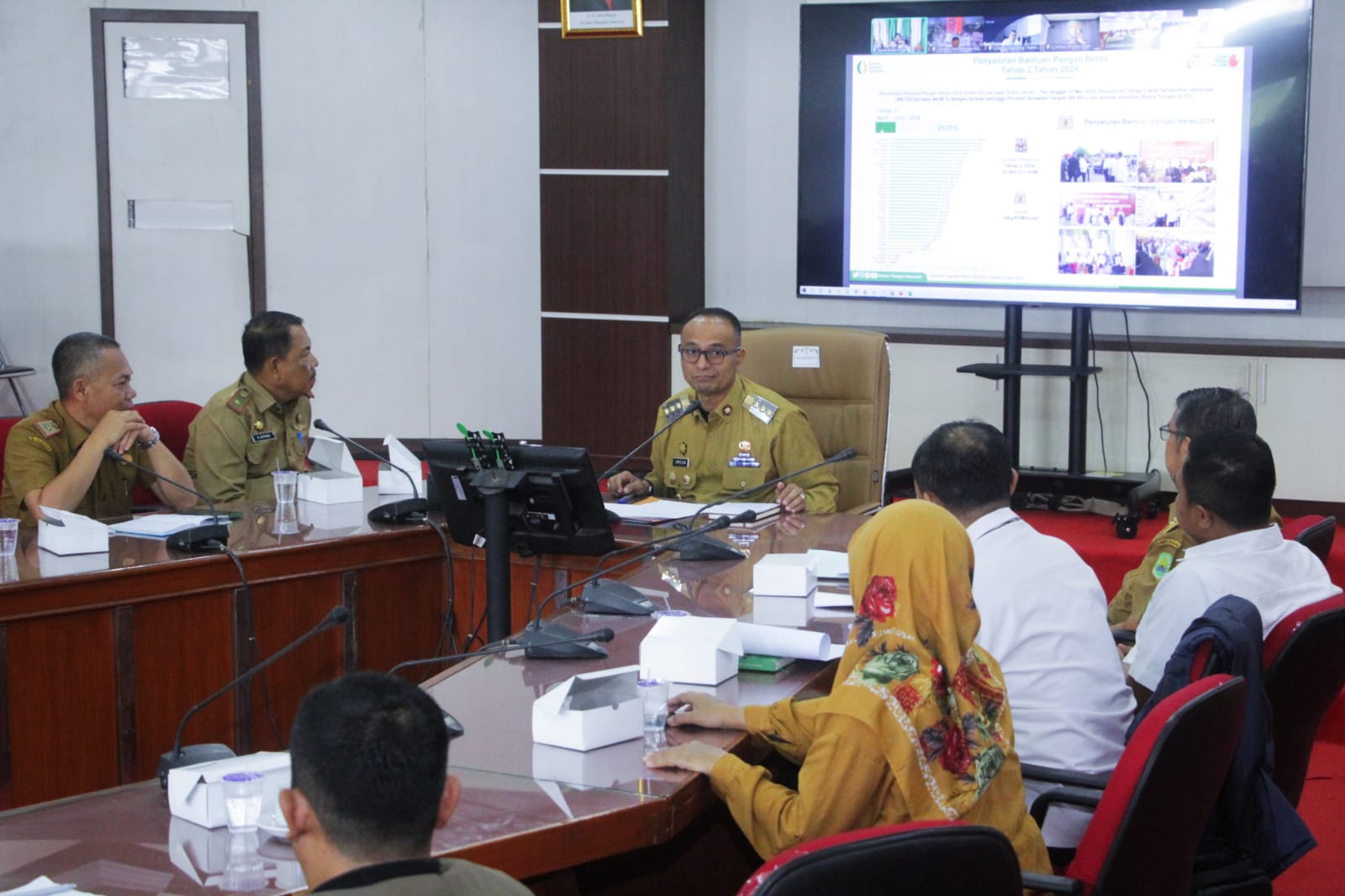 Pj. Bupati Subang Ikuti Rakor Pengendalian Inflasi Rutin secara Virtual
