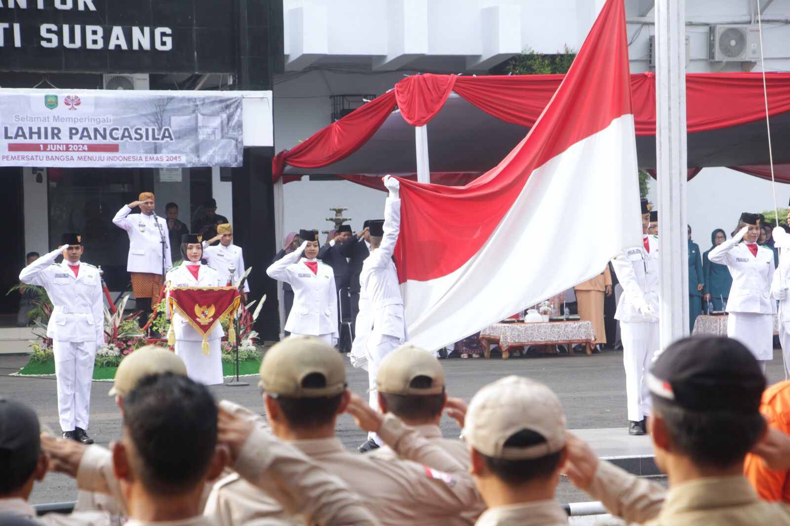 Pj. Bupati Subang Laksanakan Upacara Peringatan Hari Lahir Pancasila