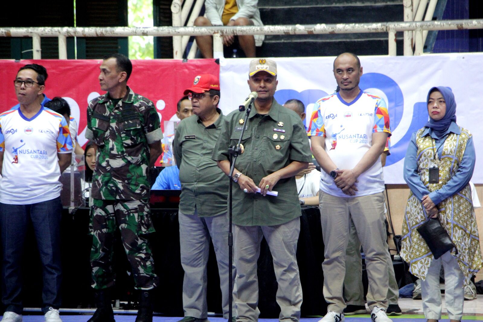 Pj. Bupati Subang Membuka Turnamen Bola Voli Nusantara Cup tahun 2024 : Pada Intinya Mencari Bibit Unggul
