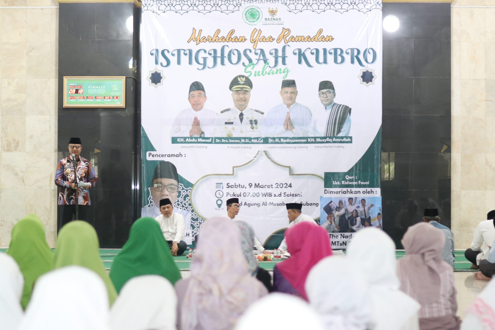 Pj Bupati Subng Hadiri Istighosah Kubro Kabupaten Subang