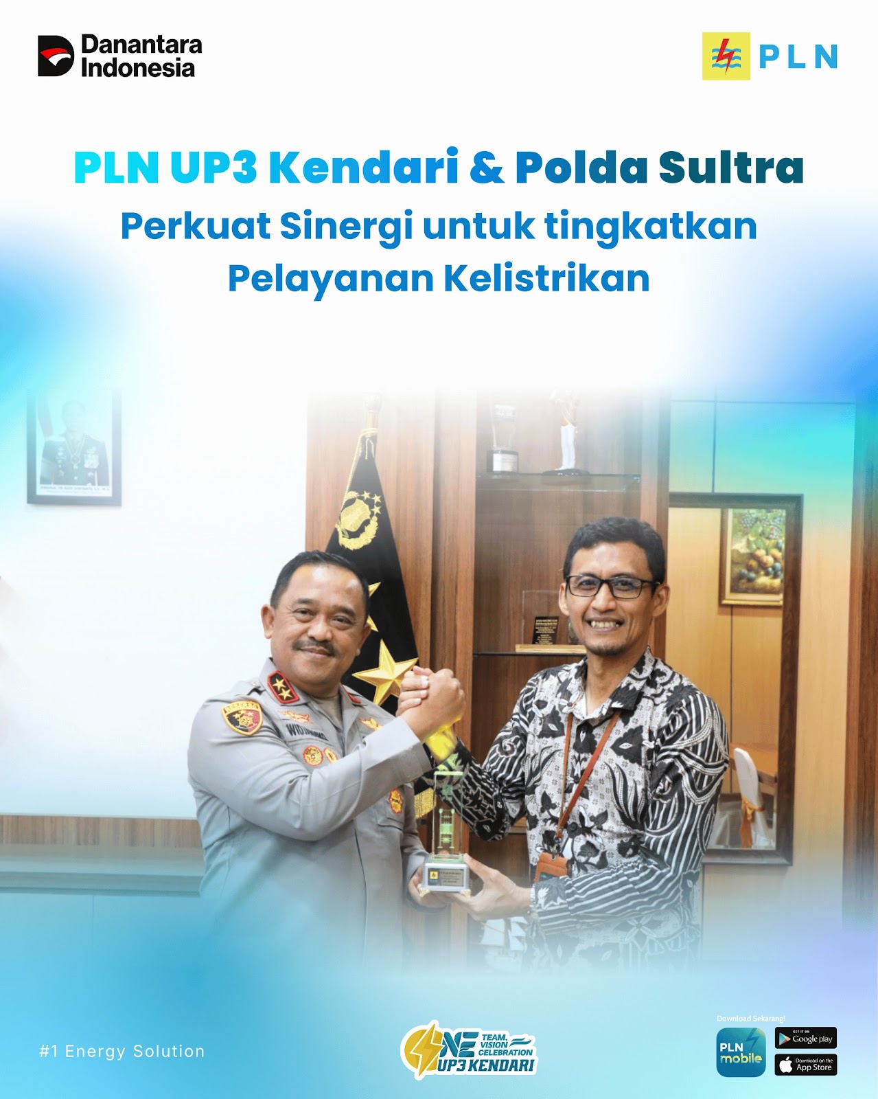 PLN UP3 Kendari Perkuat Sinergi dengan Polda Sulawesi Tenggara untuk Tingkatkan Pelayanan Kelistrikan