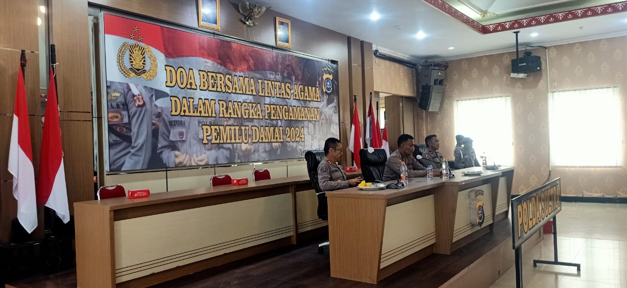 Polda Sultra Gelar Doa Bersama untuk Keselamatan Pemilu 2024