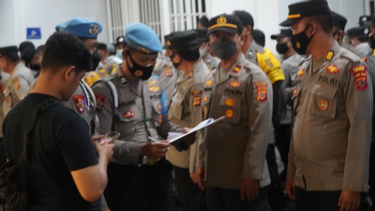 Polres Bogor Gelar Pengamanan Liga 1 di Stadion Pakansari