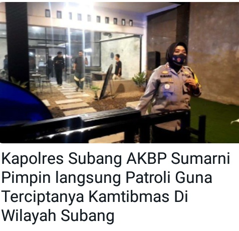 Polres Subang Gencarkan Razia Malam Hari