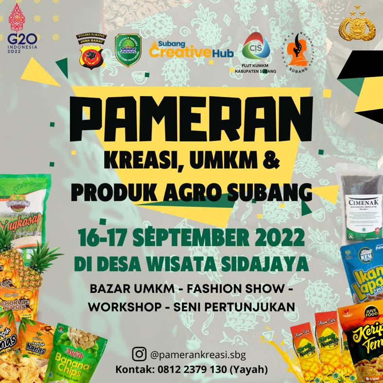 Polres Subang menggelar Pameran Kreasi, UMKM dan Produk AGRO Subang