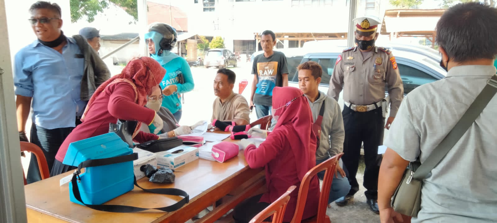 Polsek Pagaden Giat Jaring Vaksinasi Booster Terhadap Warga