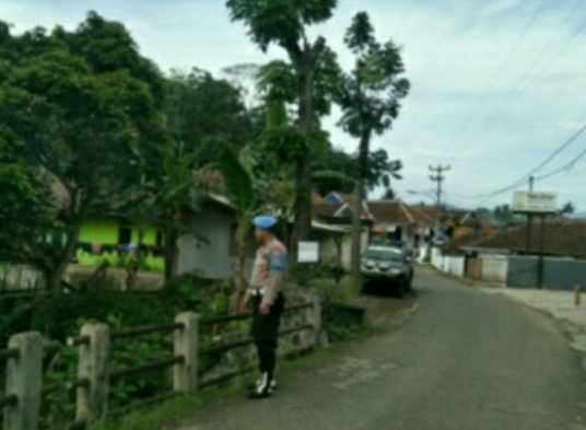 Polsek Tanjungsiang Monitoring Perkembangan  Situasi dan antisipasi Bencana Alam  di Wilayah Hukum Polsek Tanjungsiang