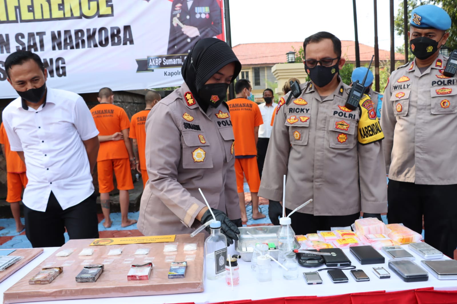 Prestasi Kapolres Subang Priode Mei - Juni Berhasil Ungkap Puluhan Kasus