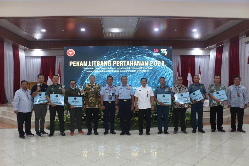 Produk DAHANA Raih Juara 1 Lomba Inovasi Litbang Pertahanan 2022