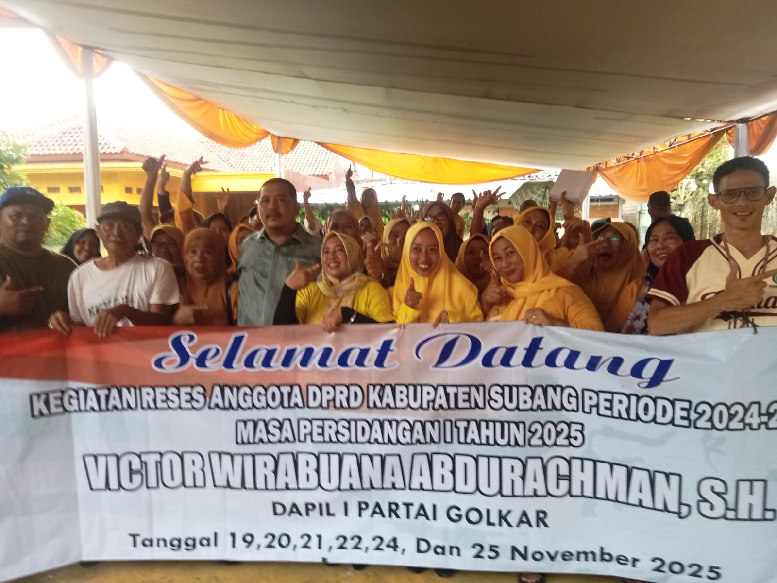 Reses Anggota DPRD Kabupaten Subang Victor Wirabuana Abdurachman S.H.Serap Aspirasi di RW 02 Soklat