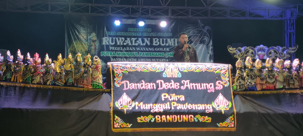 Ruatan Desa Sindangsari Sukses  Dengan Pergelaran Wayang Golek Dengan Ki Dalang Dandan Dede Amung Sutarya